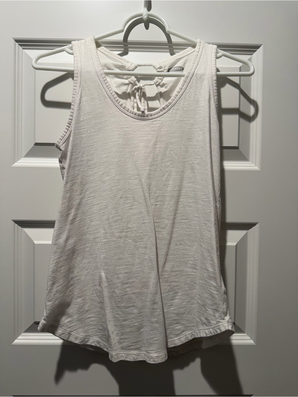 Old Navy White Tie-Back Tank Top